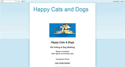 Desktop Screenshot of happycatsanddogs.blogspot.com