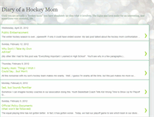 Tablet Screenshot of hockeymomdiary.blogspot.com