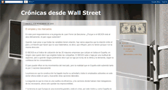 Desktop Screenshot of cronicasdesdewallstreet.blogspot.com