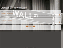 Tablet Screenshot of cronicasdesdewallstreet.blogspot.com