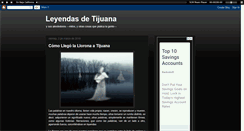 Desktop Screenshot of leyendasdetijuana.blogspot.com
