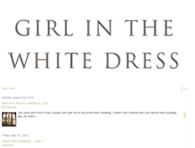 Tablet Screenshot of girl-in-the-white-dress.blogspot.com