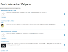 Tablet Screenshot of deathnote-anime-wallpaper.blogspot.com