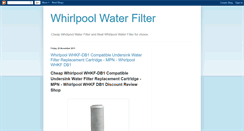 Desktop Screenshot of cheapwhirlpoolwaterfilter.blogspot.com