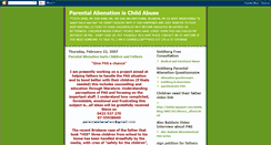 Desktop Screenshot of parentalalienationischildabuse.blogspot.com