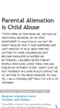 Mobile Screenshot of parentalalienationischildabuse.blogspot.com