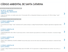 Tablet Screenshot of codigo-ambiental-santa-catarina.blogspot.com