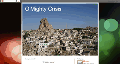 Desktop Screenshot of omightycrisis.blogspot.com