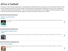 Tablet Screenshot of footballisafrica.blogspot.com