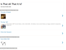 Tablet Screenshot of isthatallthatitis.blogspot.com