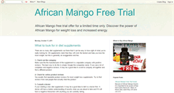 Desktop Screenshot of africanmangofreetrial.blogspot.com