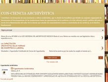 Tablet Screenshot of capacitacionarchivistica.blogspot.com