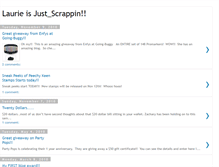 Tablet Screenshot of laurieisjustscrappin.blogspot.com