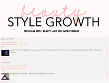 Tablet Screenshot of beautystyleandgrowth.blogspot.com