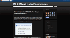 Desktop Screenshot of mscrm-srinath.blogspot.com