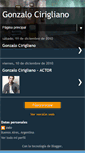 Mobile Screenshot of gonzalocirigliano.blogspot.com