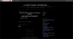 Desktop Screenshot of akienpuedainteresar.blogspot.com
