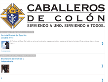 Tablet Screenshot of caballerosdecolon.blogspot.com