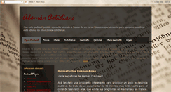 Desktop Screenshot of aleman-cotidiano.blogspot.com