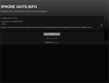 Tablet Screenshot of iphoneguysinfo.blogspot.com
