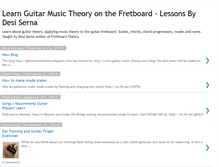 Tablet Screenshot of guitarmusictheory.blogspot.com