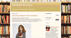 Desktop Screenshot of madhuribanerjee.blogspot.com