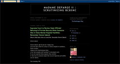 Desktop Screenshot of madamedefarge2scutinizingbcbsnc.blogspot.com