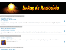Tablet Screenshot of linhasderaciocinio.blogspot.com