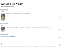 Tablet Screenshot of dommonsterworld.blogspot.com