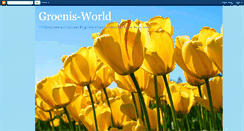 Desktop Screenshot of groenis-world.blogspot.com