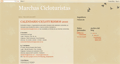 Desktop Screenshot of marchascicloturistas.blogspot.com