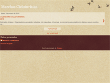 Tablet Screenshot of marchascicloturistas.blogspot.com