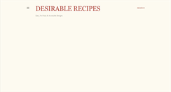 Desktop Screenshot of desirablerecipes.blogspot.com