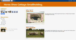 Desktop Screenshot of horseshoecottagesmallholding.blogspot.com