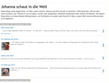 Tablet Screenshot of johannaschautindiewelt.blogspot.com