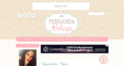 Desktop Screenshot of fernandabeleza.blogspot.com