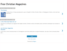 Tablet Screenshot of freechristianmagazines.blogspot.com