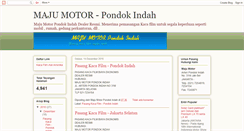 Desktop Screenshot of majumotorpondokindah.blogspot.com