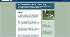 Desktop Screenshot of becausetheworldneedsanotherblog.blogspot.com