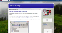 Desktop Screenshot of ilmukoeblog.blogspot.com