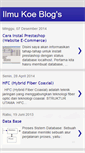 Mobile Screenshot of ilmukoeblog.blogspot.com