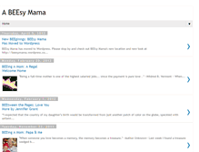 Tablet Screenshot of beesymama.blogspot.com