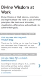 Mobile Screenshot of divinewisdomatwork.blogspot.com