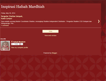 Tablet Screenshot of hafsahmardhiah.blogspot.com
