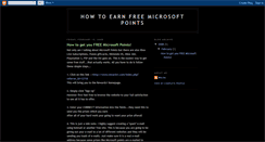 Desktop Screenshot of freemicrosoftpoints4u.blogspot.com