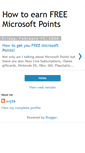 Mobile Screenshot of freemicrosoftpoints4u.blogspot.com