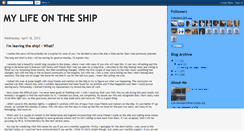 Desktop Screenshot of mylifeontheship.blogspot.com