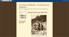 Desktop Screenshot of lesjoyeuxballadins.blogspot.com