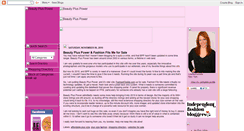 Desktop Screenshot of beautypluspower.blogspot.com