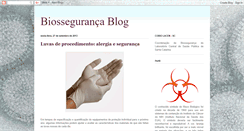 Desktop Screenshot of biossegurancablog.blogspot.com